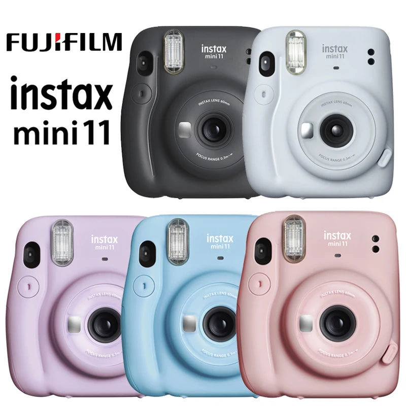 Fuji Fujifilm Instax Mini 11 Instant Camera Film Photo Snapshot Printing CameraShooting Insta Mini12 Camara Fotografica Upgraded