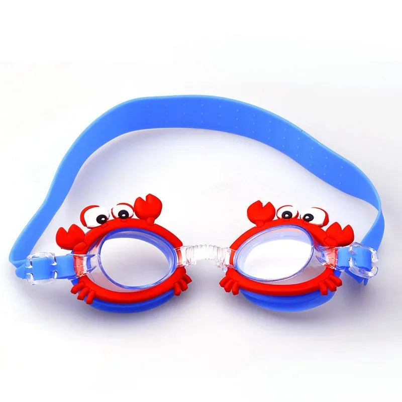 New Adjustable Waterproof  Anti-fog Swimming Goggles for Children Kids Cartoon Cute Swim Goggles Swimming Pool Accessories