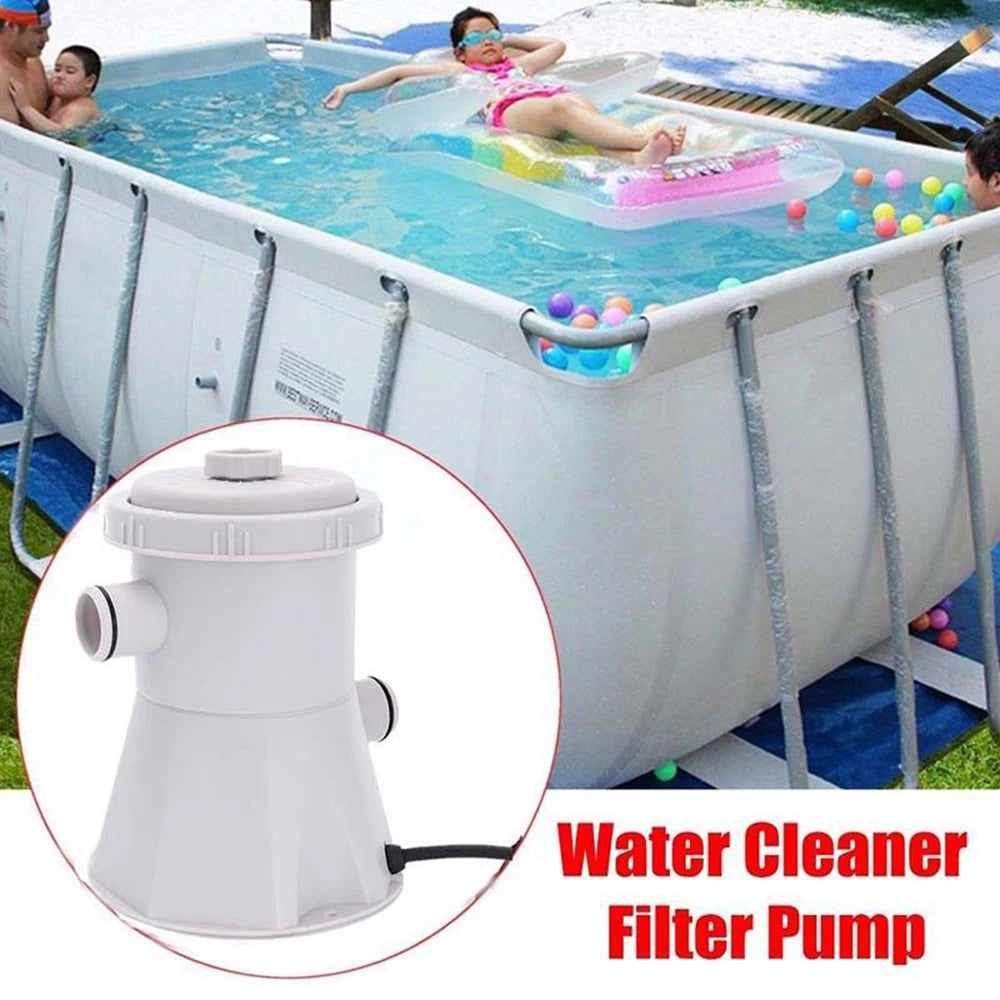 220V Electric Swimming Pool Filter Pump Above Ground Paddling Pool Water Sand Cleaner Strong Circulation Pump Accessories