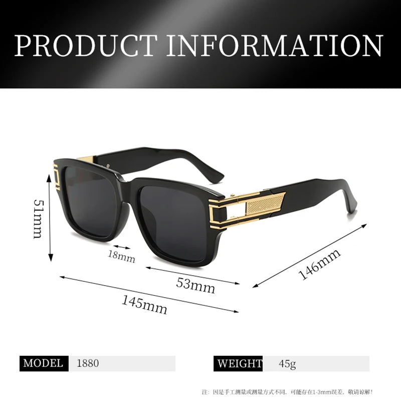 New Fashion Classic Square Sunglasses Men Vintage Brand Design Sun Glasses Women Shades UV400 Oculos De Sol