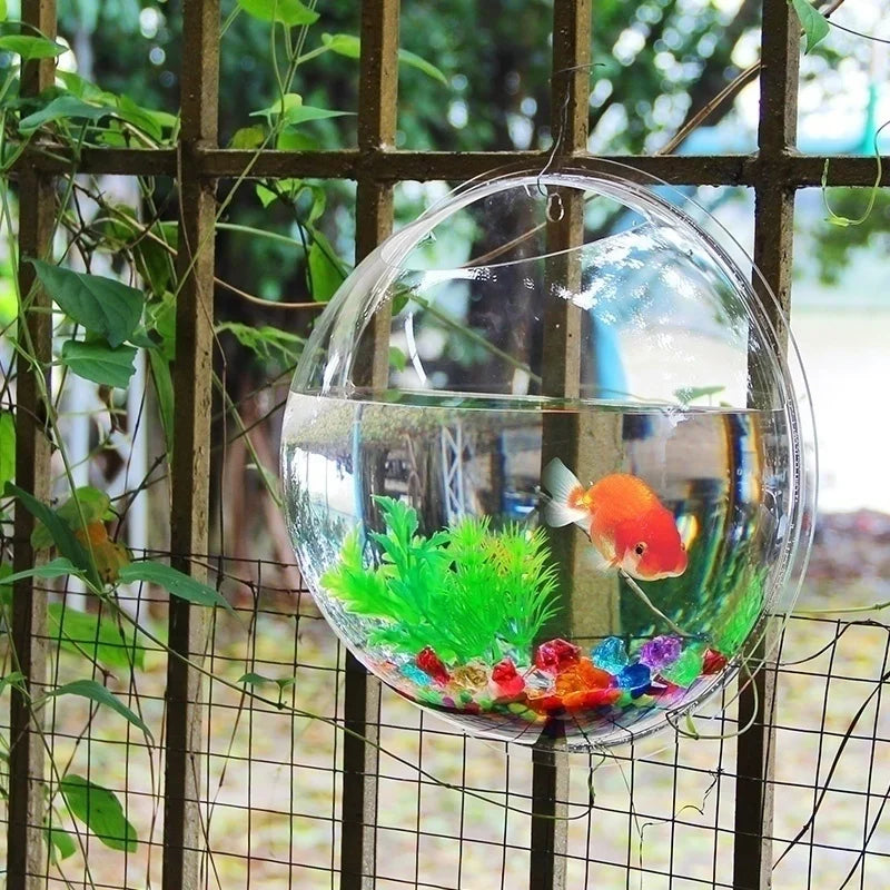 Pet Products Wall Mount Fish Tank Acrylic Fish Bowl Wall Hanging Aquarium Tank Aquatic Pet Supplies