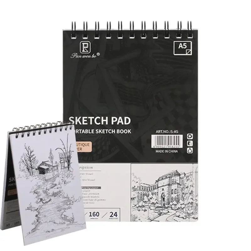 Professional Sketchbook Thick Pape A4/A5 Notebook Diary Art School Supplies Pencil Drawing Notepad Painting Book Sketchbook