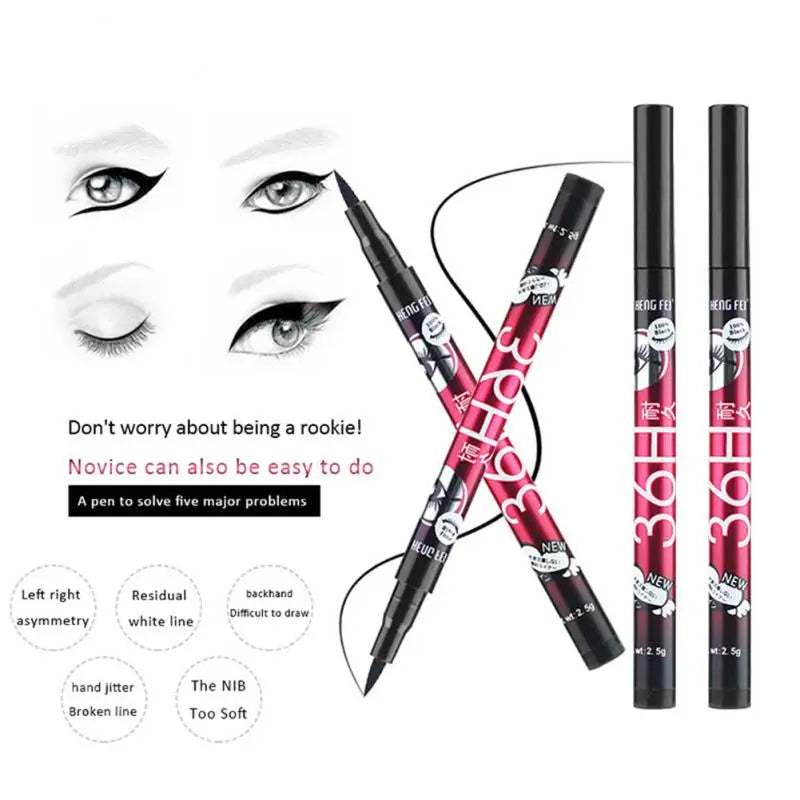 Black Liquid Eyeliner Quick-drying Waterproof Long-lasting Liquid Eyeliner Pencil Eyeliner Makeup Eye Cosmetics Tool