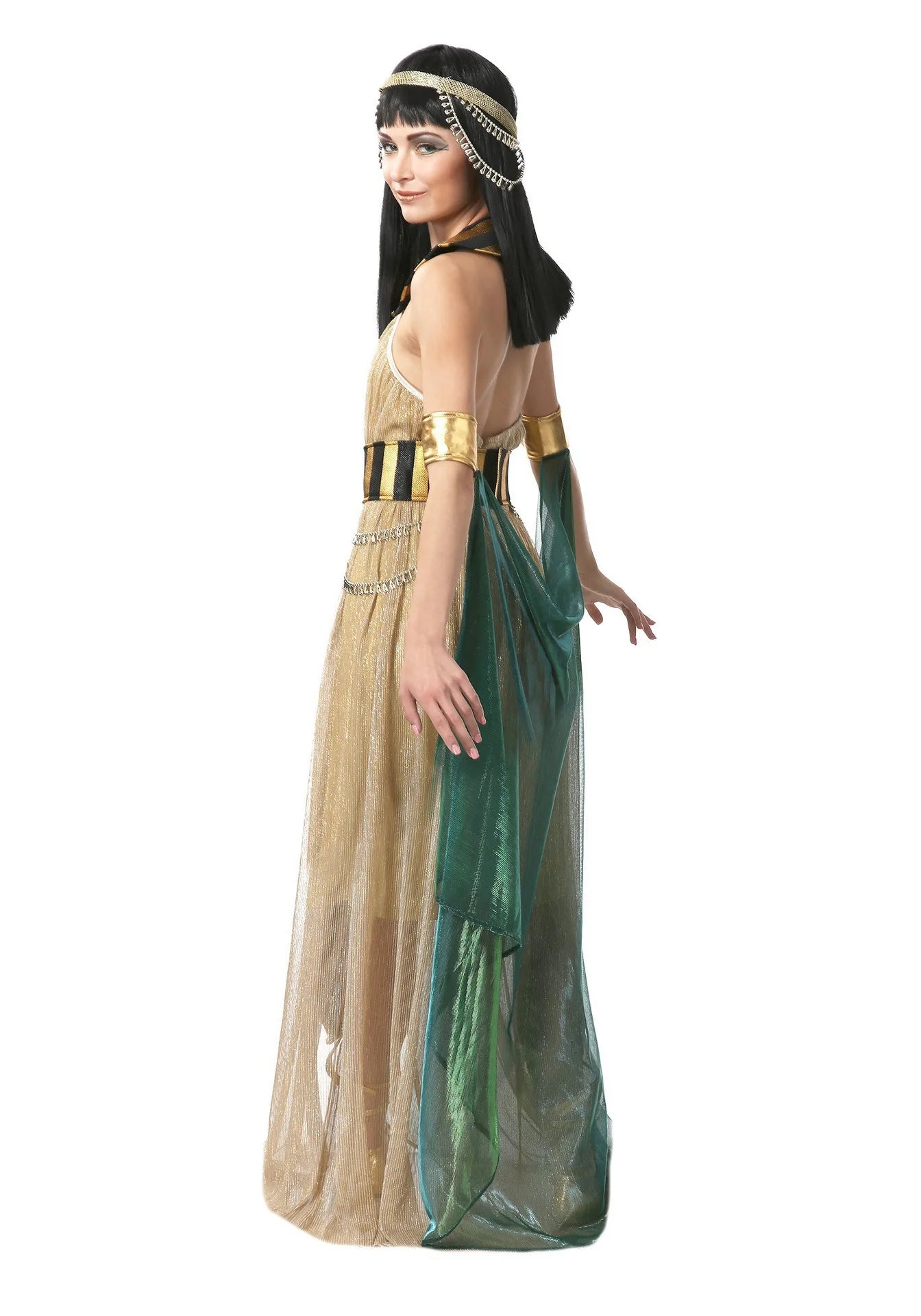 Halloween Ancient Egypt Egyptian Pharaoh Costume for Men King Cleopatra Queen Cosplay Carnival Party Medieval Couple Party Dress