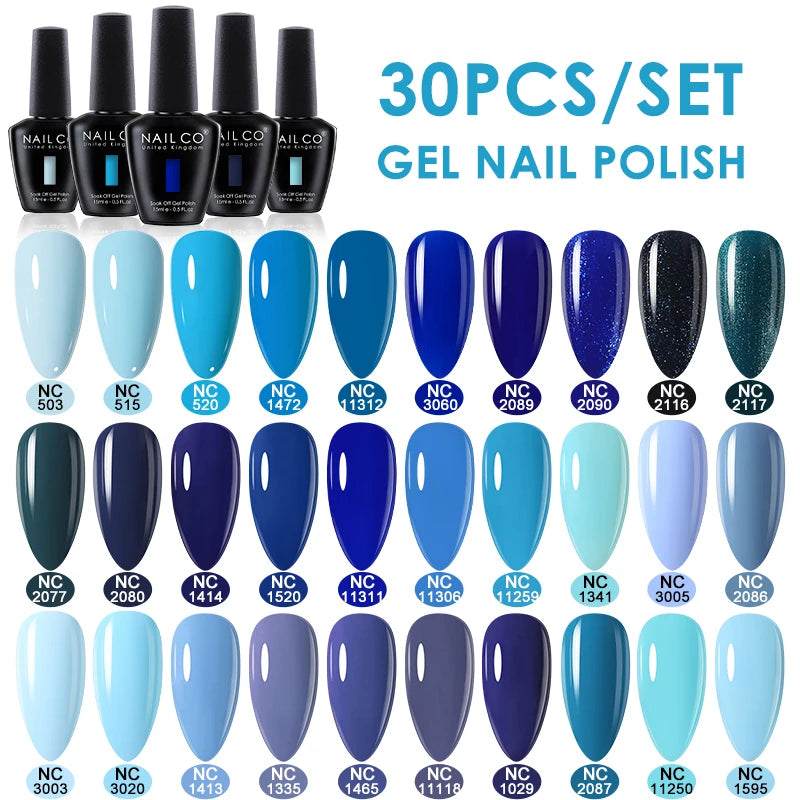 NAILCO 15ml 10/20pcs Gel Nail Polish Set Spring Summer Color UV Gel Nail Art All For Manicure  Gel Paint For DIY Professionals