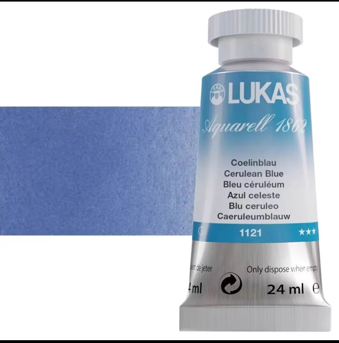 Germany imported LUKAS aquarelle 1862 artist watercolor paint 24ml 70 colors