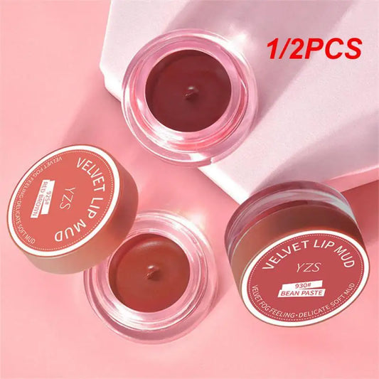 1/2PCS Lip Mud Matte Lipstick Mist Velvet Silky Lip Makeup Rapid Film-forming Lip Mud Rapid Film Formation Lipstick For