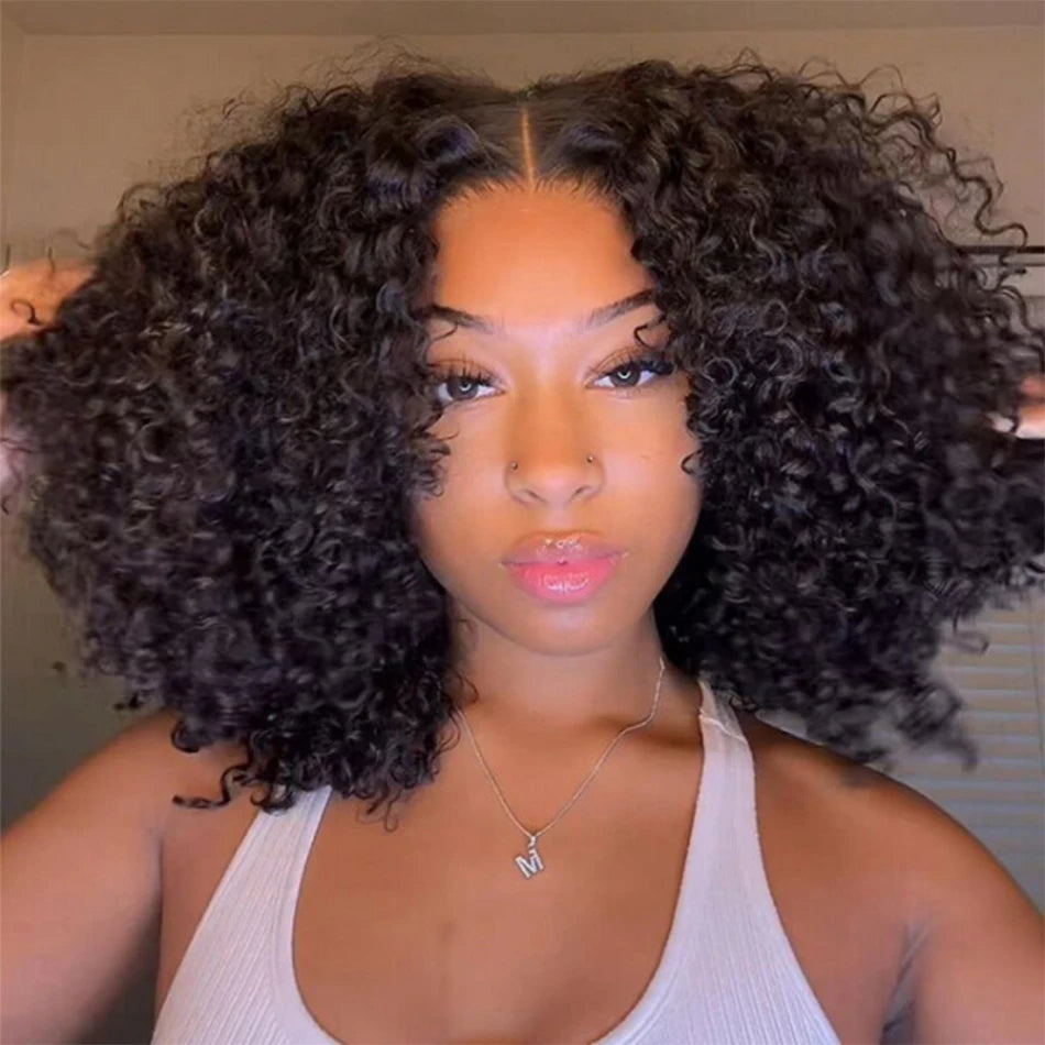 Glueless Wigs Short Bob Wigs Kiny Curly Lace Front Human Hair Wigs 13x4 Frontal Wet and Wavy 4x4 Closure Cheap Wigs On Sale