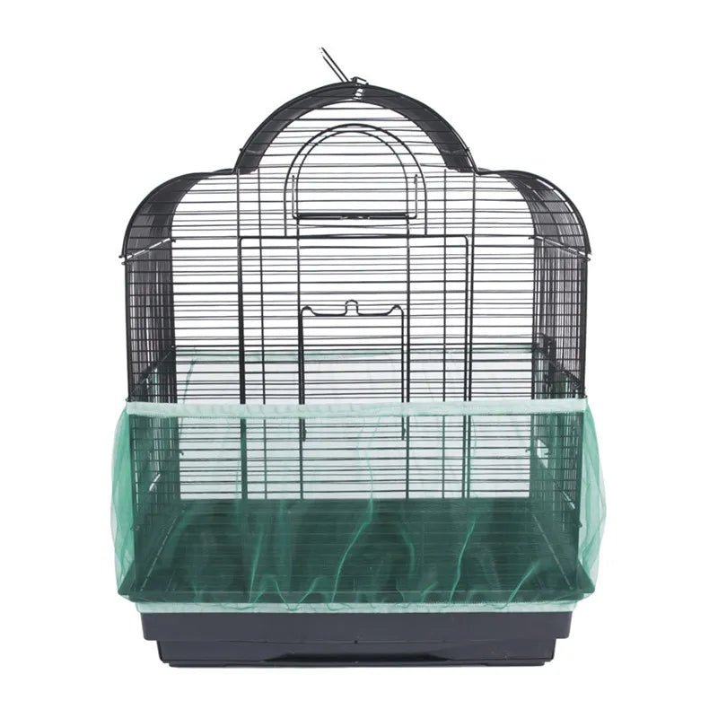 Bird House Nest Cage Cover Receptor Seed Guard Nylon Mesh Bird Parrot Cover Bird Cage Decoration Bird Cage Accessories Bird Cage