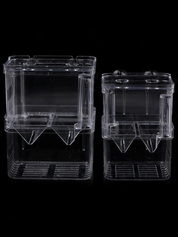 3 Types Acrylic Fish Breeding Isolation Box Betta Fish Aquarium Breeder Fish Tank Hatching Incubator Fish House Home Hatchery