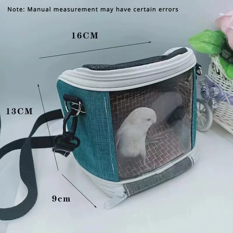 Portable Pet Bird Cage Parrot Breathable and Detachable Hamster Flying Kangaroo Travel Bag Pet Accessories Guinea Pig Pet Bag