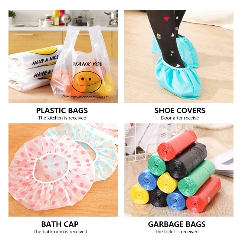 Home Trash Hanging Storage Plastic Bags Kitchen Organization Garbage Dispenser Wall Mounted Groceries Organizer Bag Send Hook