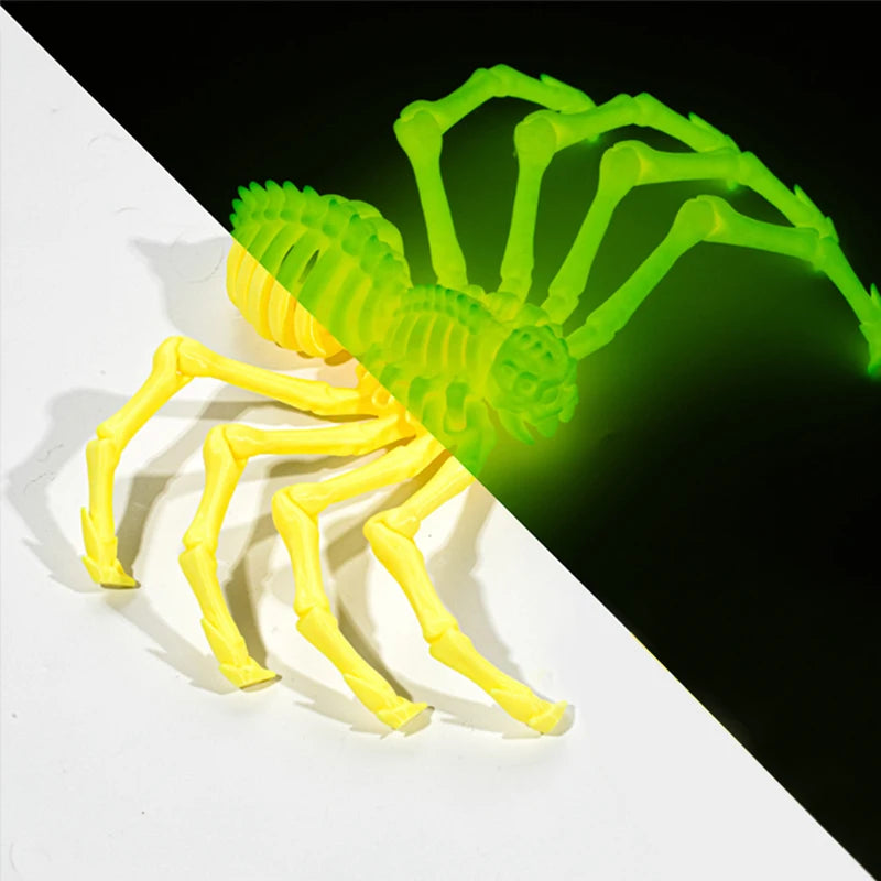 3D Printed Spider Simulated Animal Model Movable Retractable Joints Creative Halloween Children's Gifts Home Desktop Decoration