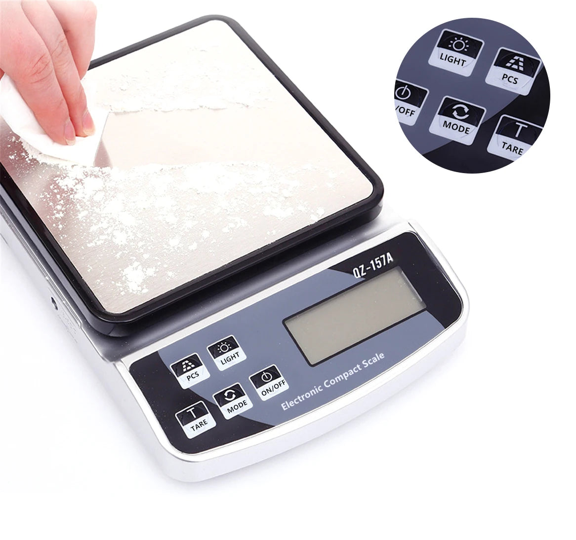 10KG/5KG/3KG Electronic Scale USB Charge Precision Kitchen Balance Food Scale Household Coffee Scale Smart Digital Baking Scale