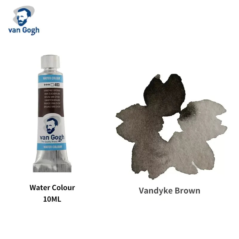 Van Gogh Original Watercolor Paint 10ml Tube Art Supplies Painting Artist Brilliant Transparent Colors College Grade Lightfast