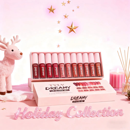 10 Color Mouth Red Lip Glaze Makeup Set, Exquisite, Practical, Comfortable, Portable, Easy To Apply Makeup Set Christmas gift