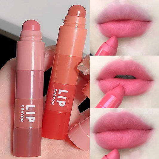 4 Colors In 1 Matte Nude Pink Red Lipstick Lip Liner Pen Long Long Waterproof Crayon Lipstick Pencil Lips Makeup Cosmetic Kit