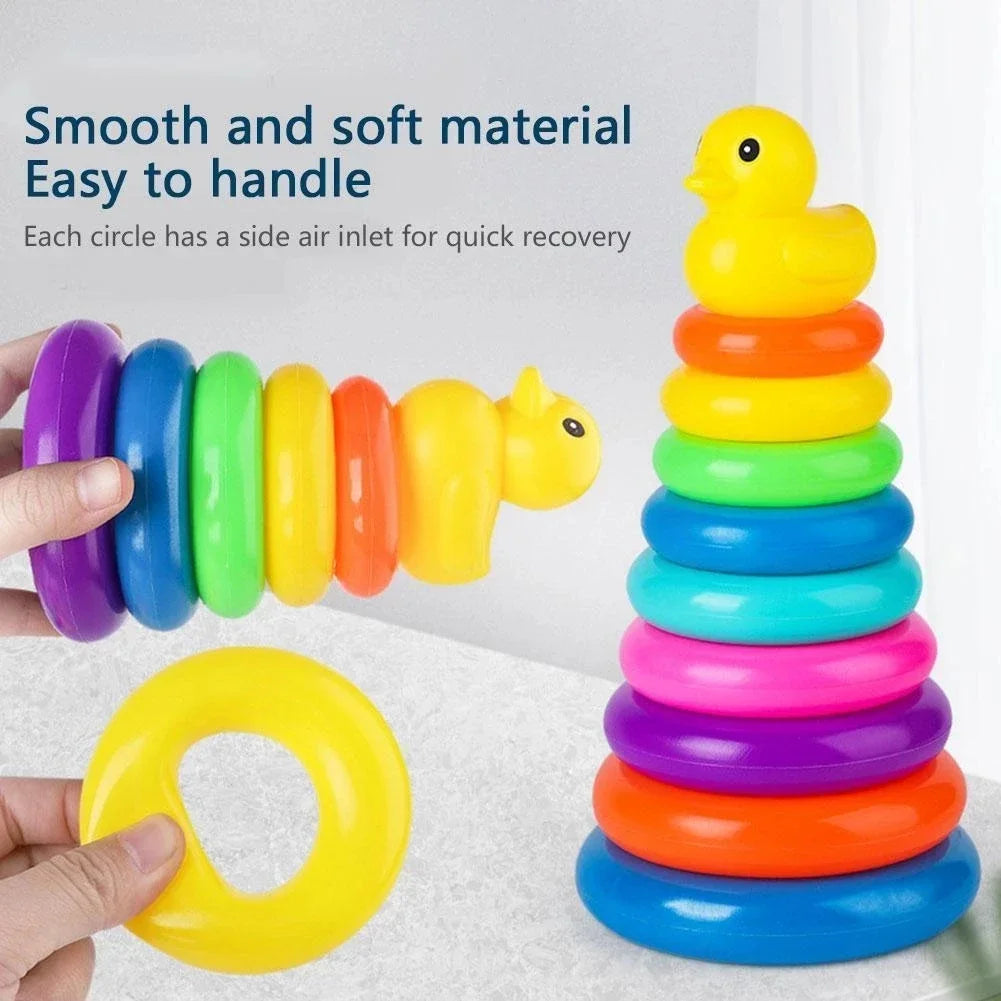 Montessori Baby Toy Rolling Ball Tower Montessori Educational Games for Babies Stacking Track Baby Development Toys