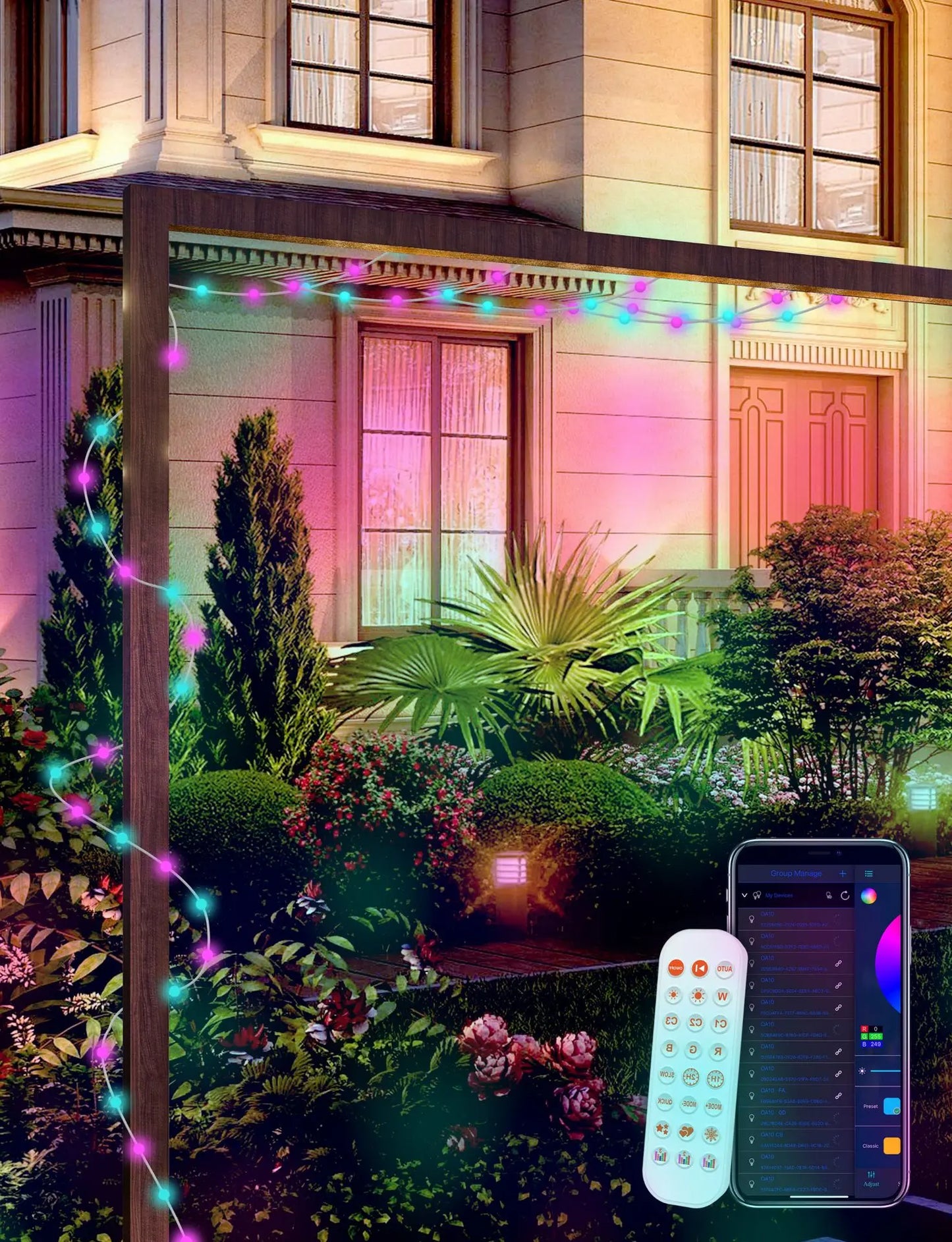 5M/10M/15M/20M Tuya Wifi Bluetooth APP Smart LED Light String Fairy Lights For Garden Christmas Festival Decor Outdoor Indoor