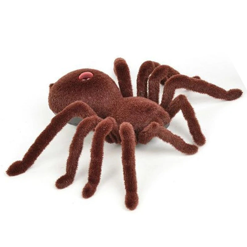 Kid Gift Remote Control Scary Creepy Soft Plush Spider Infrared RC Tarantula Toy 77HD