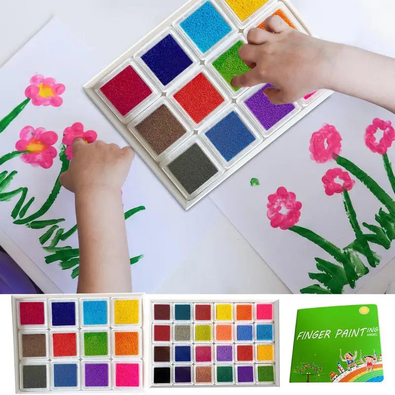 DIY Finger Drawing Crafts DIY Finger Drawing Kit 24 Colors Funny Art Painting Crafts For Children Kids Boys Girls Birthday Gift