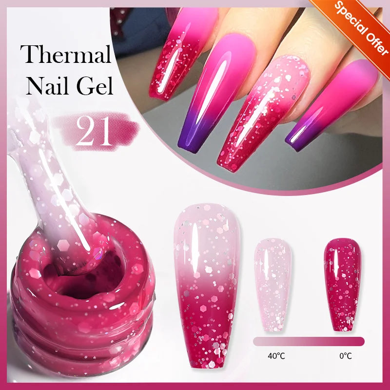 BORN PRETTY 10ML 8-in-1 Strong Nail Glue Gel Nail Polish Transparent Clear Function Gel Thickness Rubber Base Rhinestone Glue