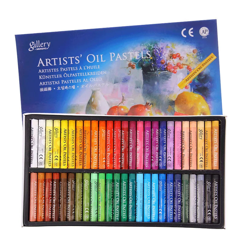 MUNGYO Gallery Oil Pastels 12/25/48 Colors Artist Soft Pastel Set Water-Soluble Non-toxic Professional Drawing Art Supplies 파스텔