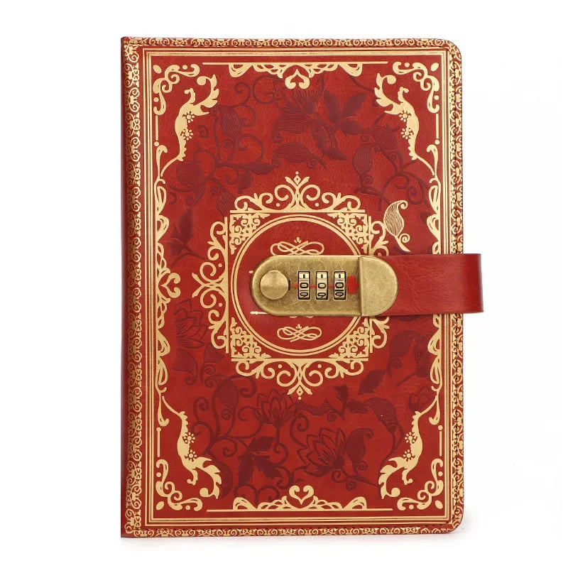 A5 Password Diary Book Lock Thickened Creative Hand Account Book Student Diary Stationery Pen Notebook