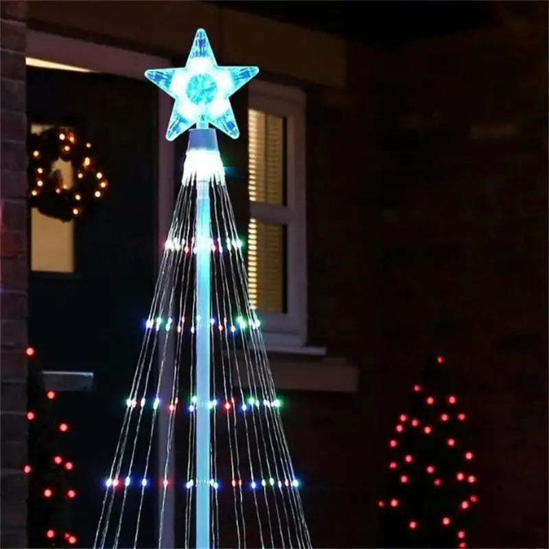 Animated Lightshow Cone Christmas Tree Led Yard Light Led String Lights Waterproof IP44 Home Xmas Outdoor Decoration EU Plug