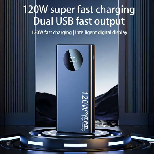 50000mAh Slim & Lightweight Power Bank 120W Fast Charging - Uninterrupted Power Supply Mobile Accessories