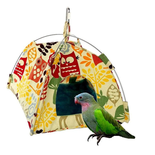 Bird Cage Pets Parrot Tents Nest Hammock Chinchilla Squirrel Hanging Canvas Triangle Canvas Tent Pet Hanging Bed Bird Supplies