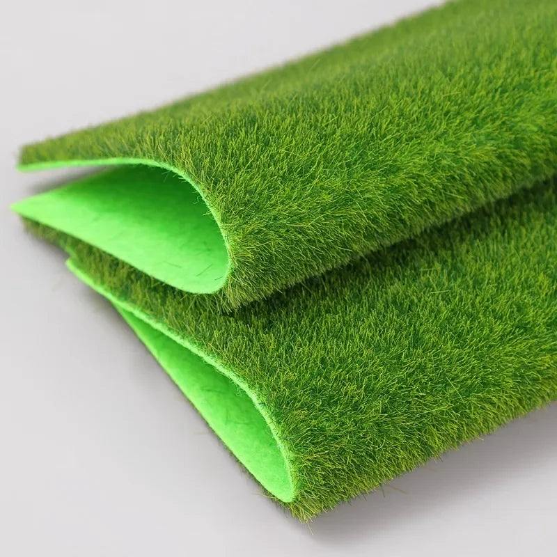 6/1PCS Artificial Green Lawns DIY Grass Mat Landscape Carpets Gardening Turf Outdoor Home Aquarium Wedding Decor Fake Grass