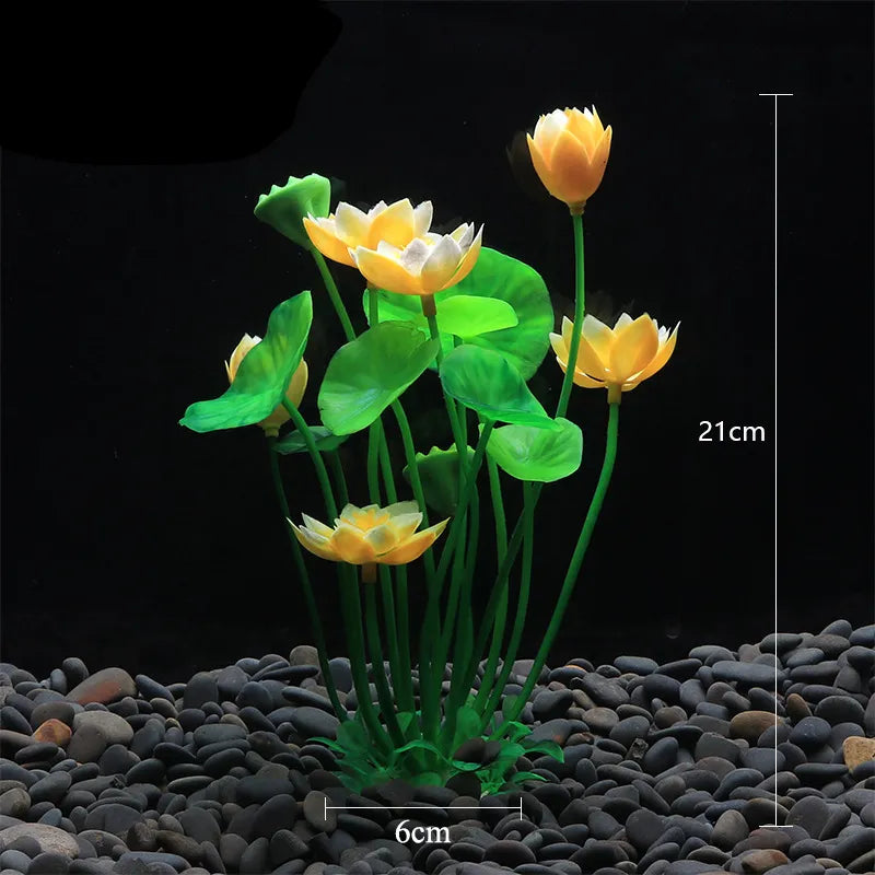 Aquarium Plants Decor Grass Underwater Plastic Artificial Aquatic Plants Ornaments For Fish Tank Aquarium Landscape Decoration