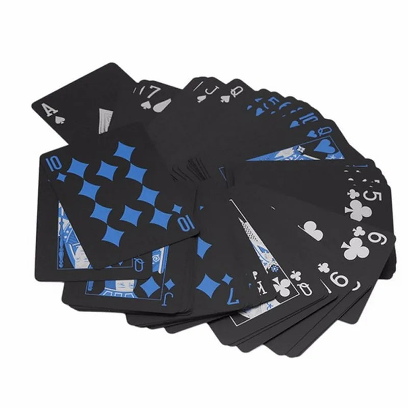 Black Playing Card Game Waterproof Creative Magic Tools Chessboard Props For Home Holiday Classic Party