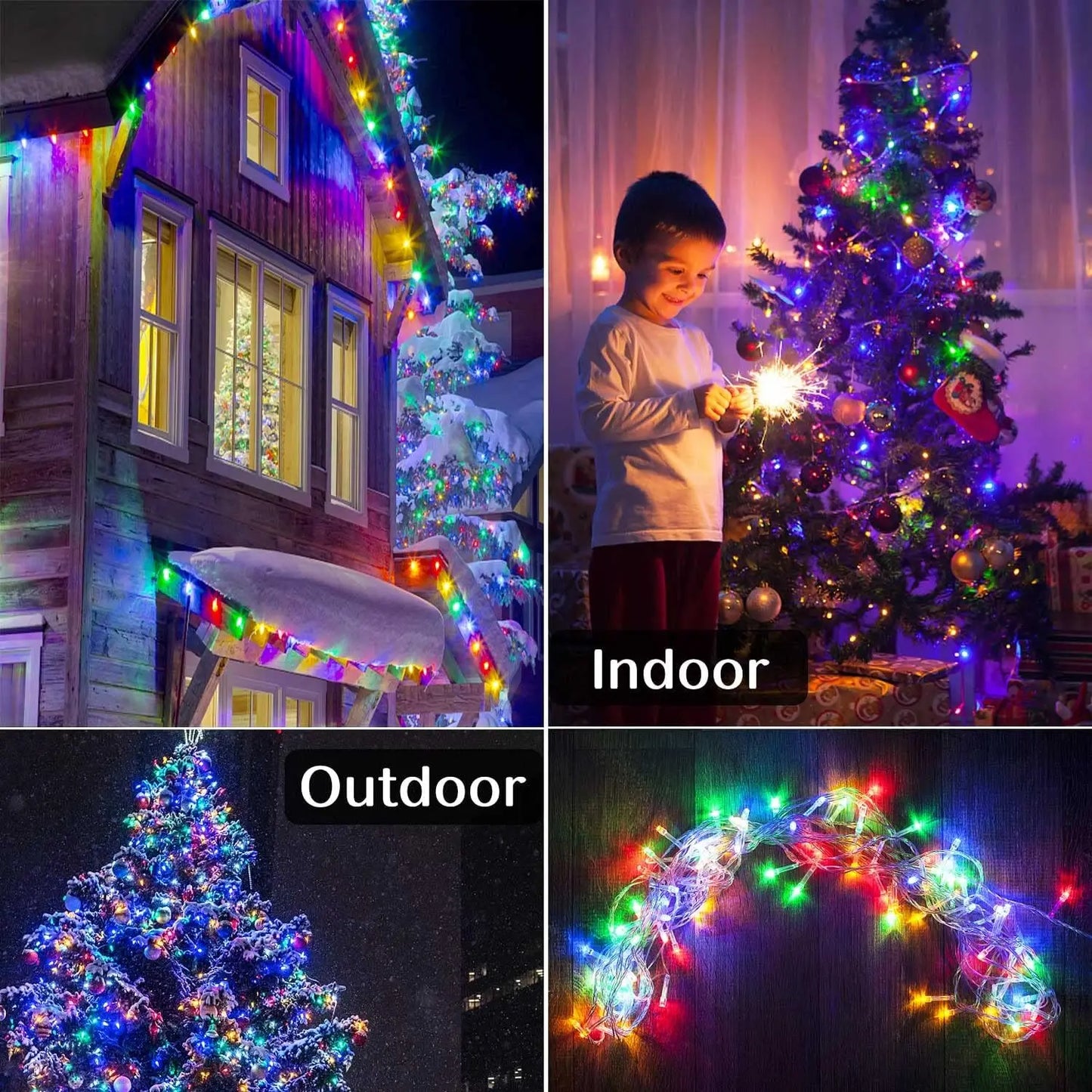 3-100M LED Christmas String Fairy Lights Battery/USB/Plug Indoor Outdoor Garland Light for Wedding Tree Holiday Party Decoration