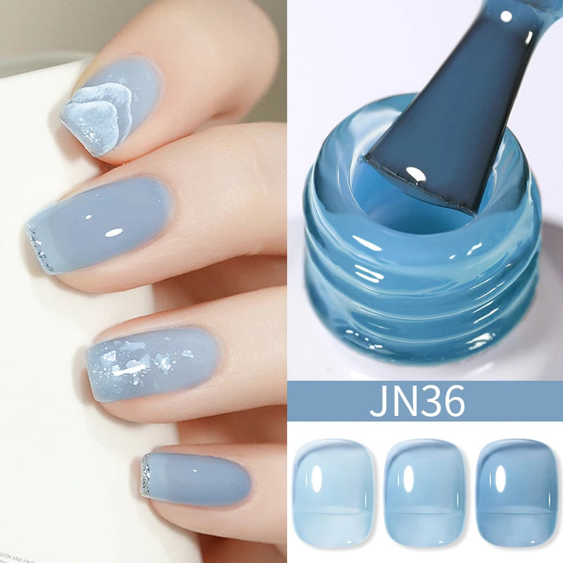 BORN PRETTY 10ML 8-in-1 Strong Nail Glue Gel Nail Polish Transparent Clear Function Gel Thickness Rubber Base Rhinestone Glue