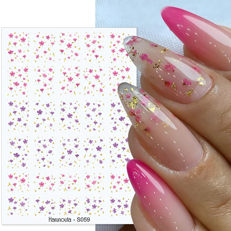 Sliver Stars Nails Stickers 3D Laser Stylish Adhesive Nail Sticker Manicure Decoration Nail Stickers for Nails Nail charms