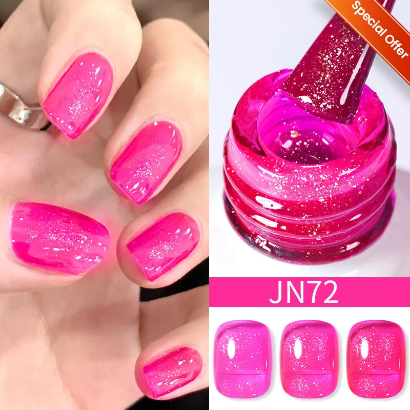 BORN PRETTY 10ML 8-in-1 Strong Nail Glue Gel Nail Polish Transparent Clear Function Gel Thickness Rubber Base Rhinestone Glue