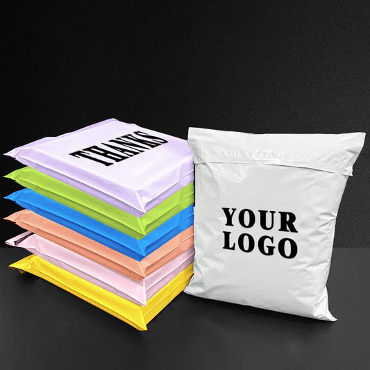 100PCS Custom Courier Bag Shipping Express Envelope Storage Mailing Bags Self  Adhesive Seal Packaging Clothing Small Business