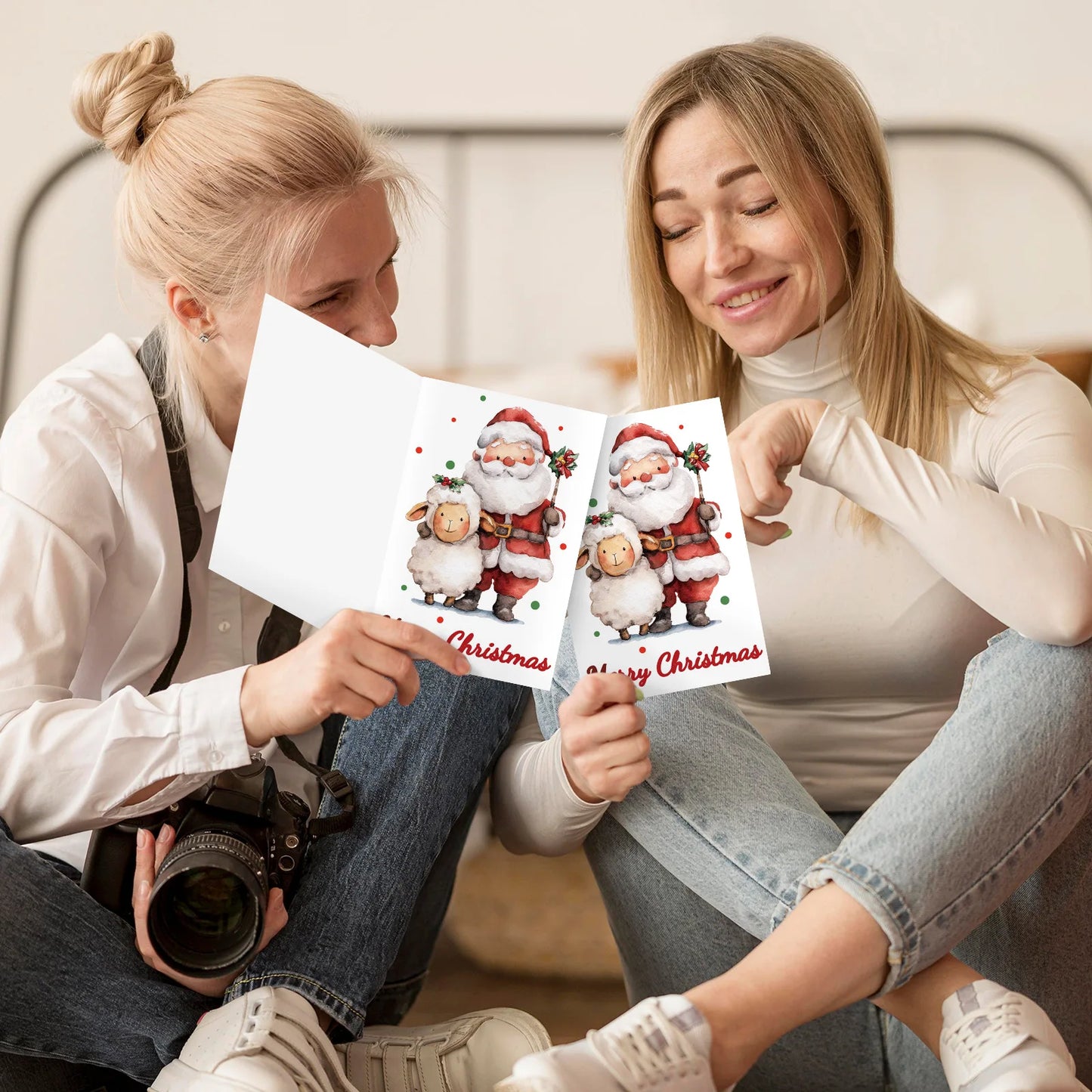 10pcs/Lot Merry Christmas Cards Message Card New Year Greeting Cards Christmas Gift For Family and Friends With Envelopes