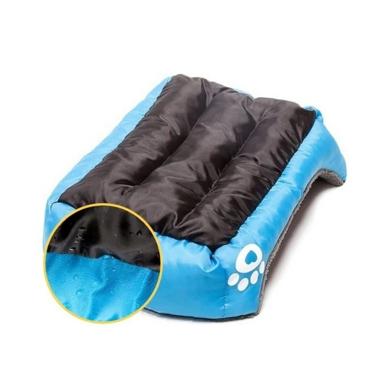 Plus Size Bed with Machine Washable Warm Cozy Large Dog House Soft Fleece Nest Dog Baskets House Mat Blanket Waterproof Kennel