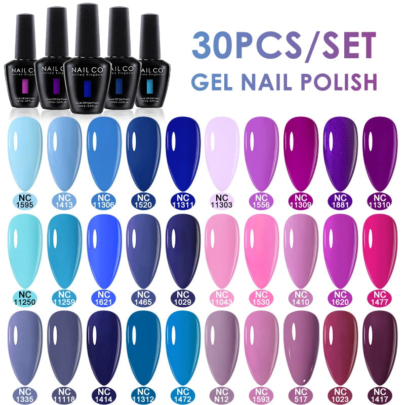 NAILCO 15ml 10/20pcs Gel Nail Polish Set Spring Summer Color UV Gel Nail Art All For Manicure  Gel Paint For DIY Professionals