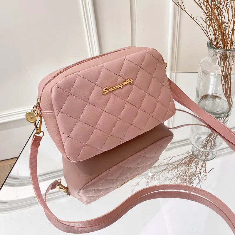 high-quality Women's Shoulder Bag 2022 New Lingge Casual Women's Straddle Small Bag Brand Designer Girl's Purse Handbag Sac