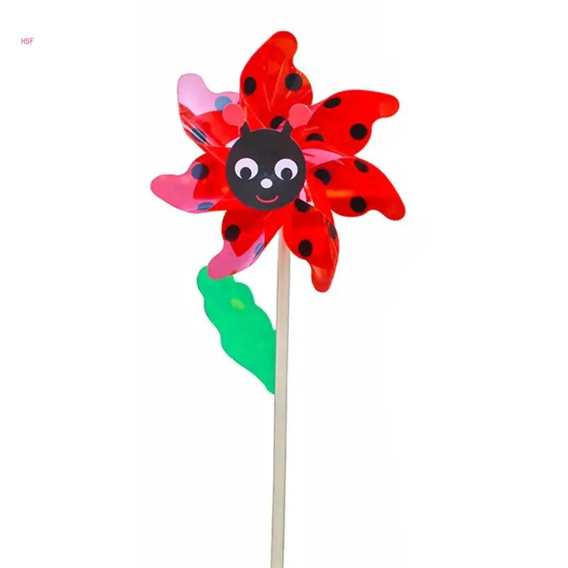 Wind Spinner Cartoon Pinwheel Kits Rotation Windmill Wedding Ornament Kids Outdoor Toy Kindergarten Lawn Garden Decors