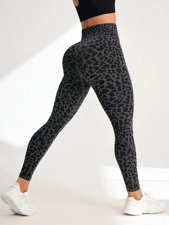 High Waist Sports Leggings Women Seamless Leopard Yoga Pants Sexy Hip Lift Trainning Fitness Outdoor Sports Tights for Women