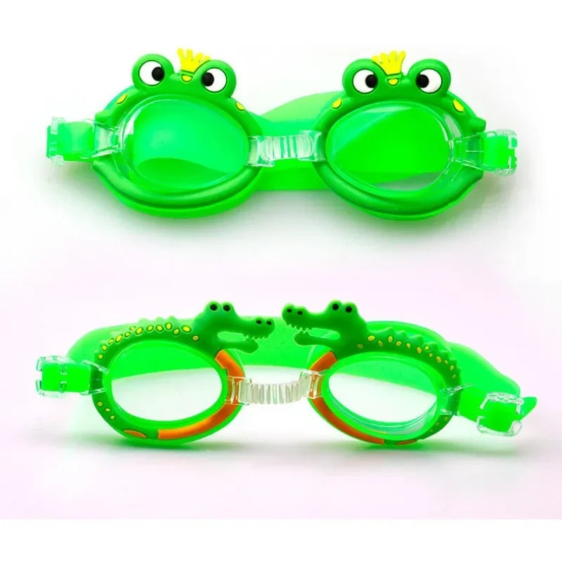 New Adjustable Waterproof  Anti-fog Swimming Goggles for Children Kids Cartoon Cute Swim Goggles Swimming Pool Accessories