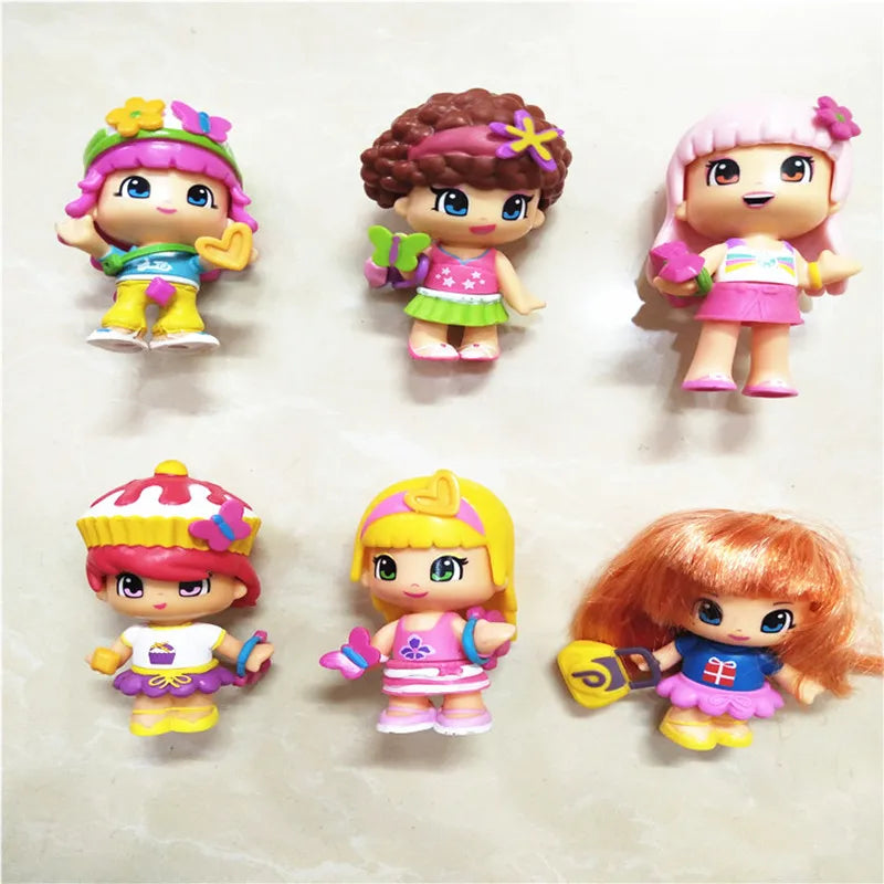 5/15pcs DIY Doubleface Pinypon Action Figure Dolls for Kids Cartoon Detachable Figuras Toys Birthday Christmas Gift Random Send