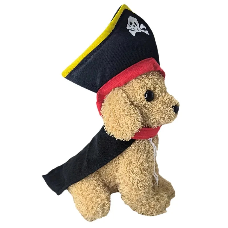 Funny Dog Clothes Puppy Kitten Halloween Cosplay Pirate Costume Jacket For Small Medium Dogs Cat Creative Novelty Chihuahua Coat