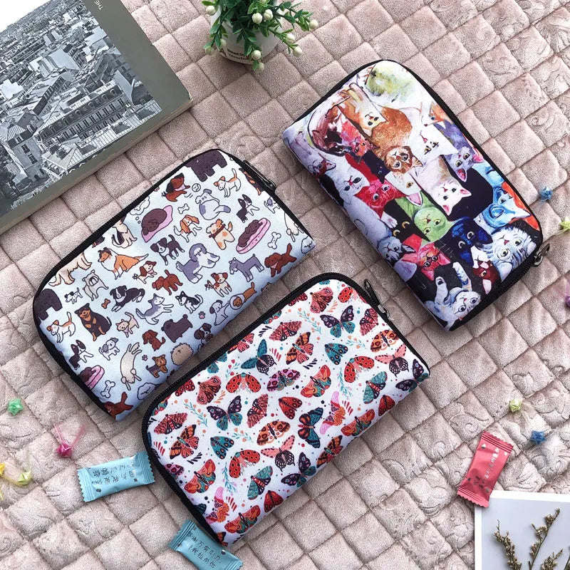 Gothic Cartoon Girls Pattern Wallet Women Men Purses Key Credit Card Earphone Phone Holder Money Bag Casual Long Wallets Gift