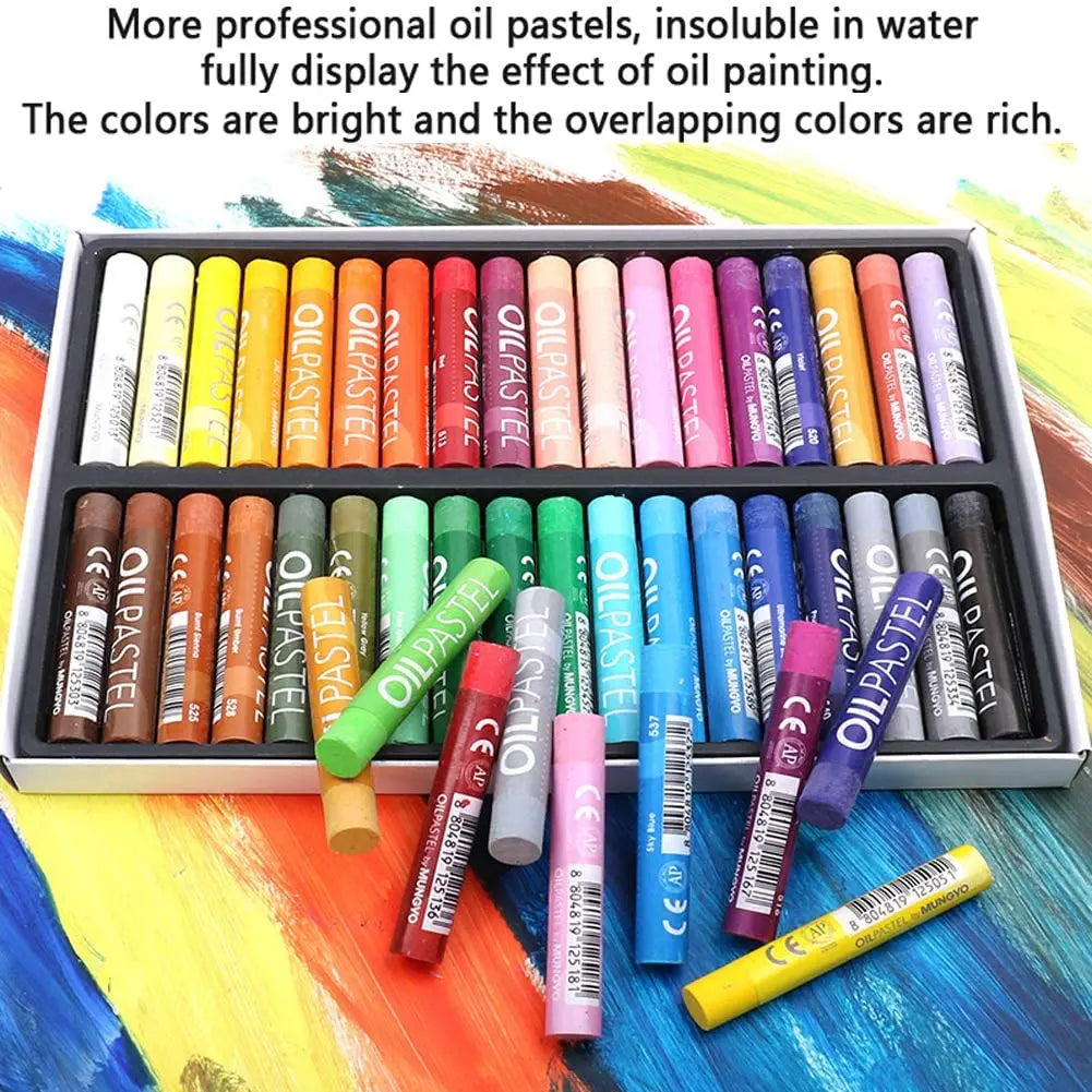 Artist Soft Oil Pastel Set 12/25/50 Professional Painting Draw Graffiti Art Crayon Washable Round Non Toxic Sticks School Supply